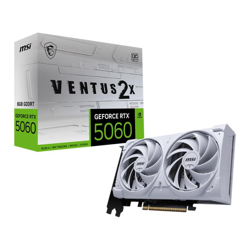 MSI GEFORCE RTX 5060 8GO VENTUS 2X OC Blanc