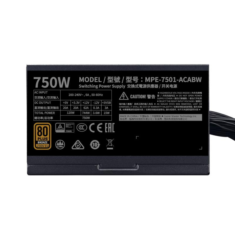 COOLER MASTER MWE / 750 Watts – Image 3