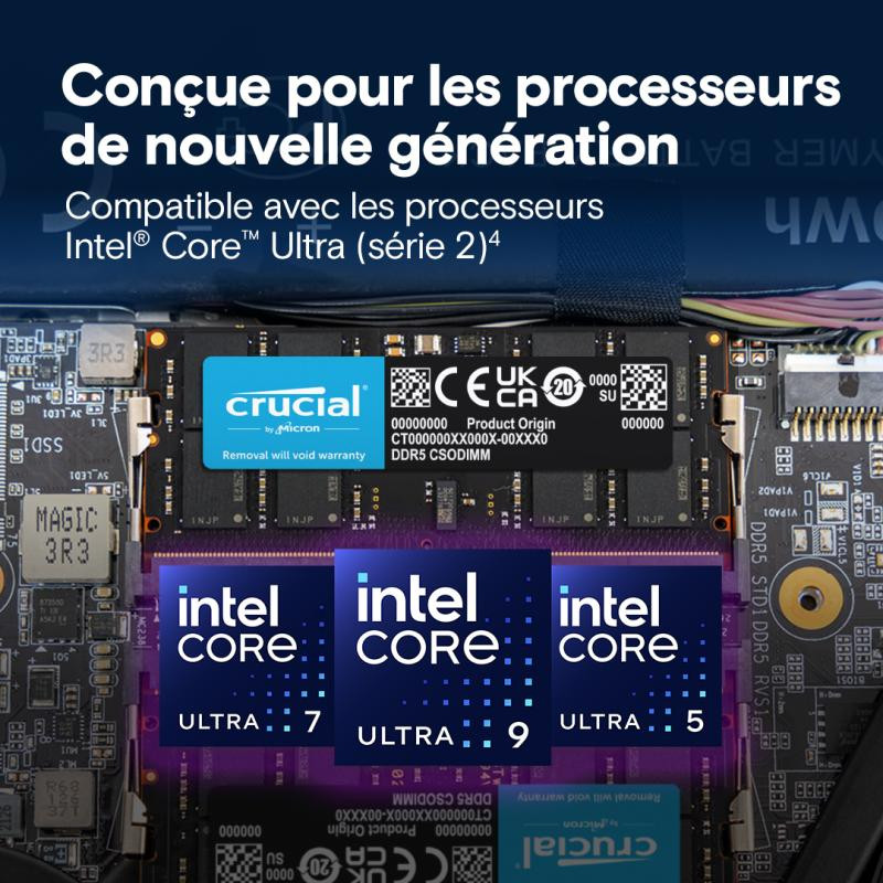 Crucial 32G (1X32G) SO-DIMM DDR5 6400Mhz – Image 3