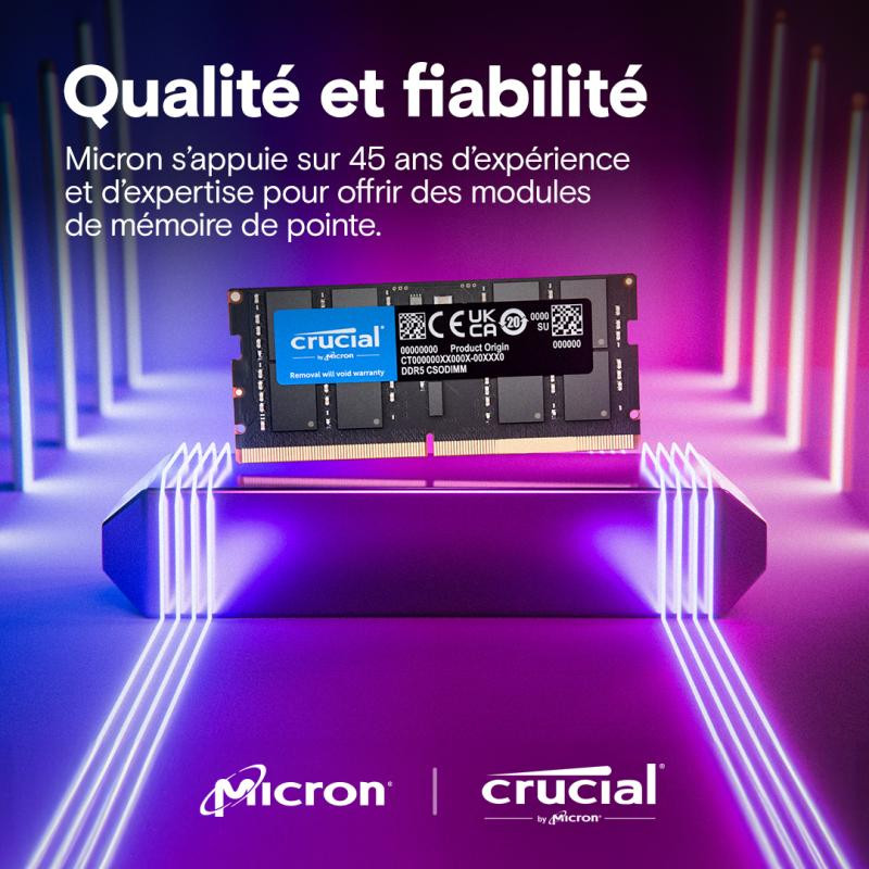 Crucial 32G (1X32G) SO-DIMM DDR5 6400Mhz – Image 5