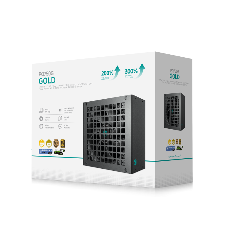 DEEPCOOL PQ750G - FULL MOD ATX 3.1 / 750 Watts – Image 9