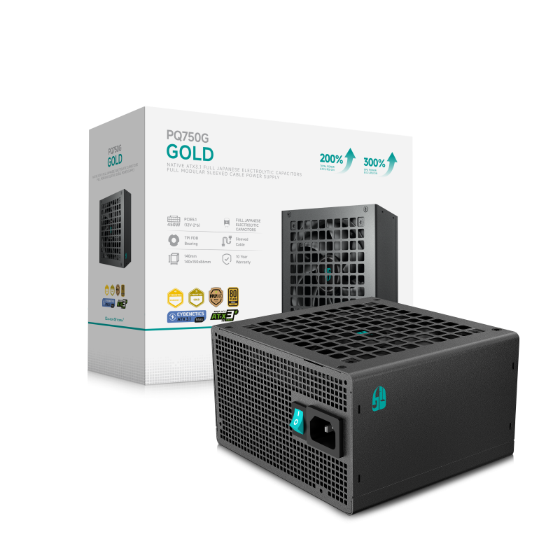 DEEPCOOL PQ750G - FULL MOD ATX 3.1 / 750 Watts – Image 10