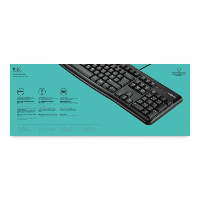 LOGITECH K120 USB NOIR OEM – Image 12