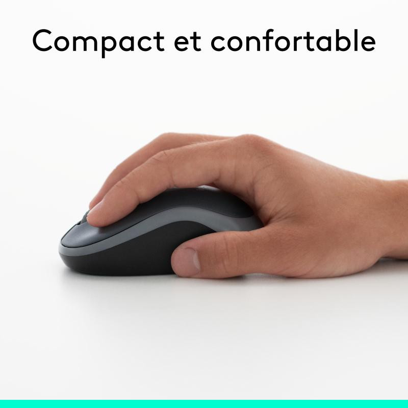 LOGITECH M185 SANS FIL USB NOIR /GRIS – Image 7