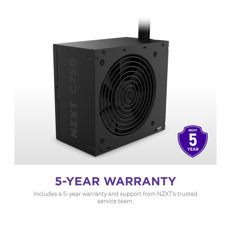 NZXT ATX 3.1 750 Watt 80 Plus Bronze – Image 2